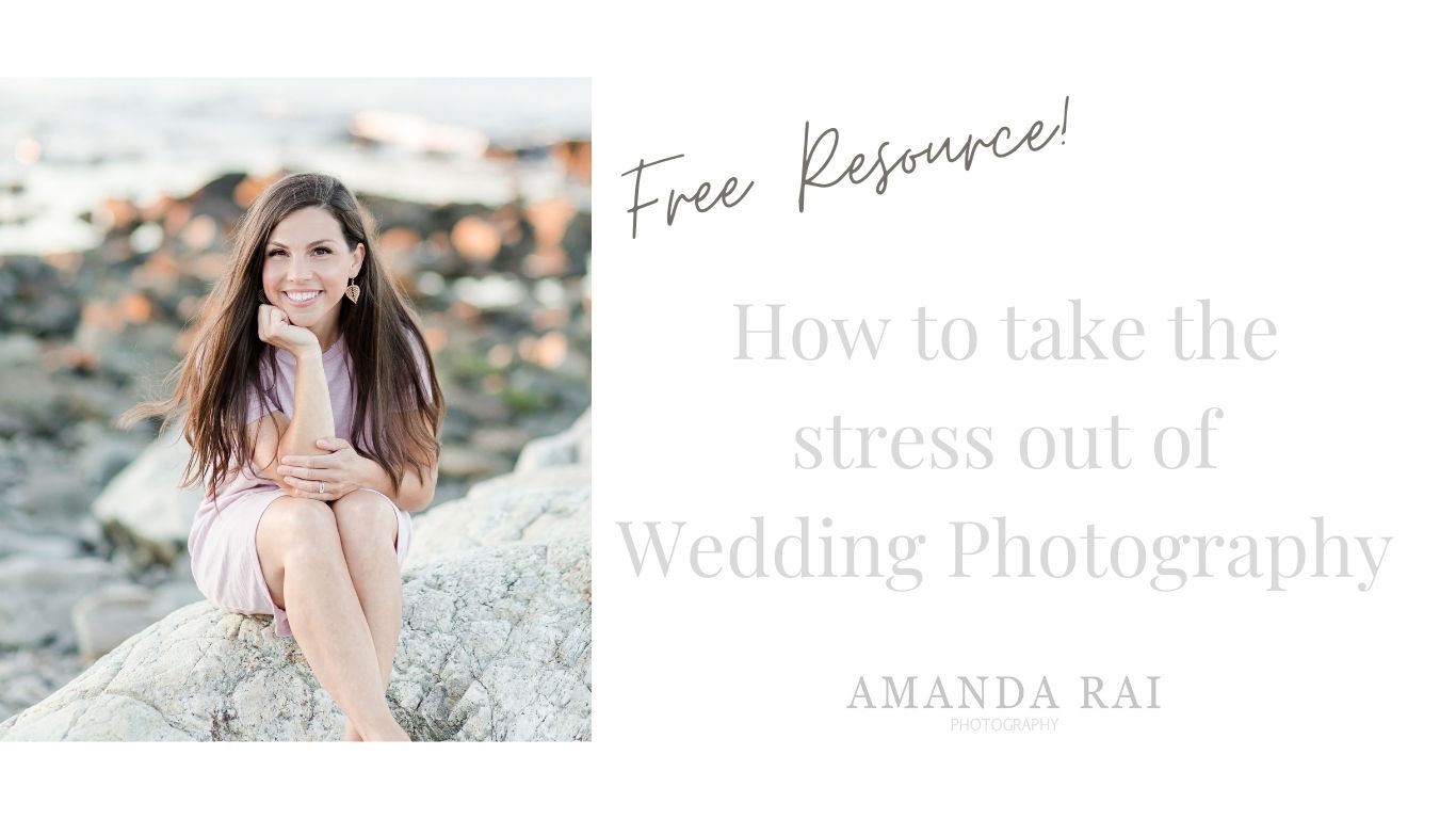 how to take the stress out of wedding photography